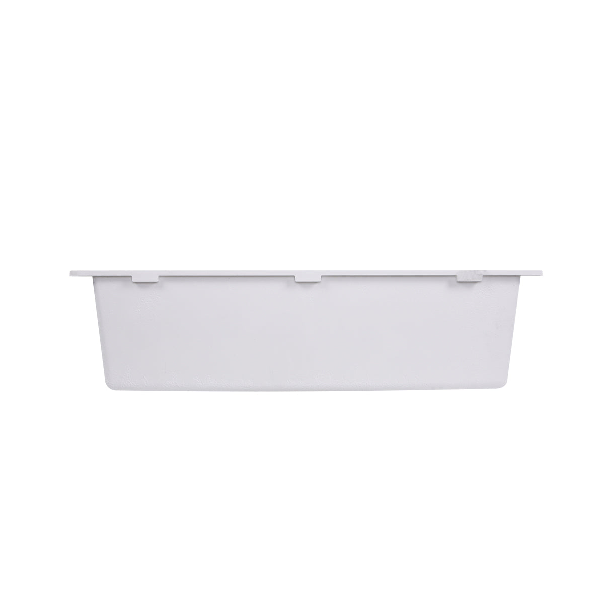 Nantucket Sinks Plymouth Collection 30" Rectangle Undermount Matte White Granite Composite Single Bowl Kitchen Sink