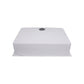 Nantucket Sinks Plymouth Collection 30" Rectangle Undermount Matte White Granite Composite Single Bowl Kitchen Sink