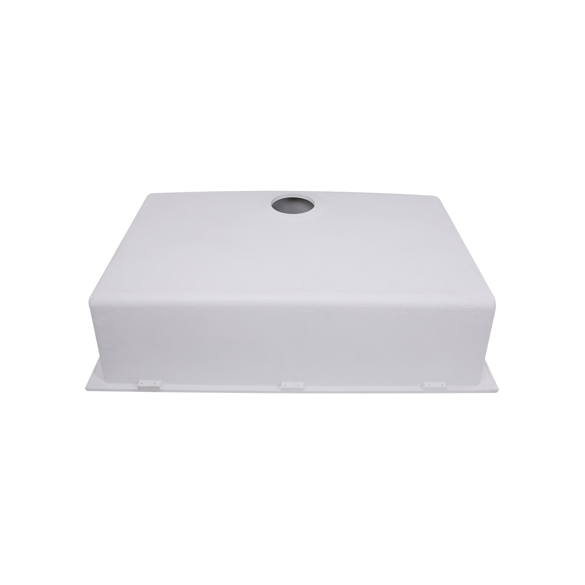 Nantucket Sinks Plymouth Collection 30" Rectangle Undermount Matte White Granite Composite Single Bowl Kitchen Sink