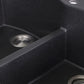 Nantucket Sinks Plymouth Collection 33" Irregular/Rectangle Dual-mount Matte Black Granite Composite 60/40 Double Bowl Kitchen Sink