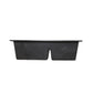 Nantucket Sinks Plymouth Collection 33" Irregular/Rectangle Dual-mount Matte Black Granite Composite 60/40 Double Bowl Kitchen Sink