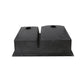 Nantucket Sinks Plymouth Collection 33" Irregular/Rectangle Dual-mount Matte Black Granite Composite 60/40 Double Bowl Kitchen Sink