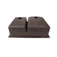 Nantucket Sinks Plymouth Collection 33" Irregular/Rectangle Dual-mount Matte Brown Granite Composite 60/40 Double Bowl Kitchen Sink