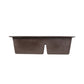 Nantucket Sinks Plymouth Collection 33" Irregular/Rectangle Dual-mount Matte Brown Granite Composite 60/40 Double Bowl Kitchen Sink
