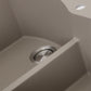Nantucket Sinks Plymouth Collection 33" Irregular/Rectangle Dual-mount Matte Truffle Granite Composite 60/40 Double Bowl Kitchen Sink