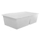 Nantucket Sinks Plymouth Collection 33" Irregular/Rectangle Undermount Matte White Granite Composite 60/40 Double Bowl Kitchen Sink