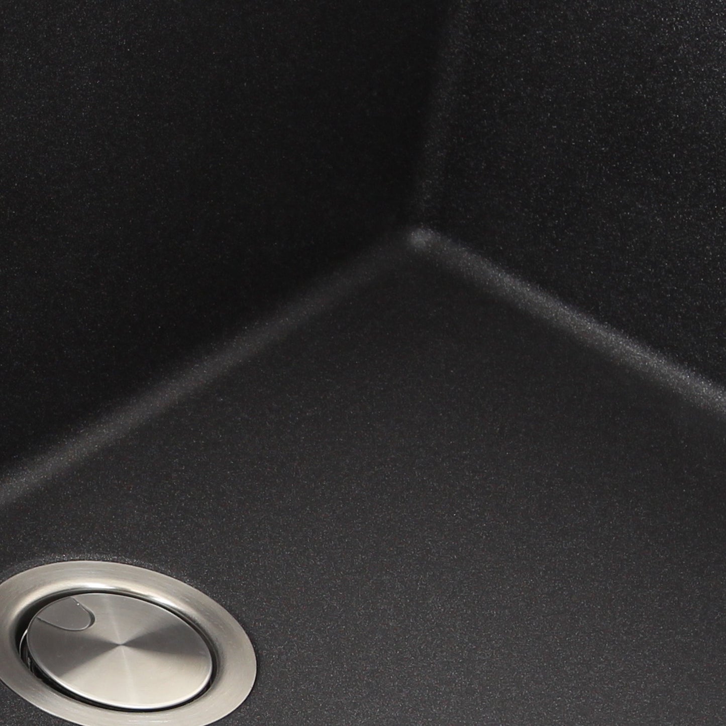 Nantucket Sinks Plymouth Collection 33" Rectangle Undermount Matte Black Granite Composite Single Bowl Kitchen Sink