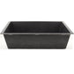 Nantucket Sinks Plymouth Collection 33" Rectangle Undermount Matte Black Granite Composite Single Bowl Kitchen Sink