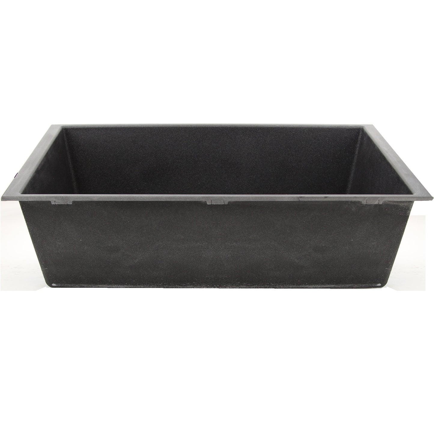 Nantucket Sinks Plymouth Collection 33" Rectangle Undermount Matte Black Granite Composite Single Bowl Kitchen Sink