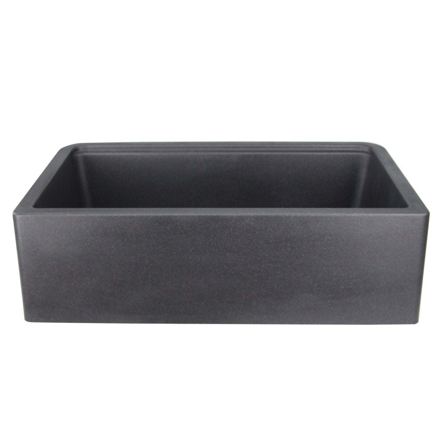 Nantucket Sinks Plymouth Collection 33" Rectangle Undermount Matte Black With Metallic Flecks Granite Composite Single Bowl Apron Reversible Workstation Kitchen Sink With Accessory Pack