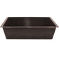 Nantucket Sinks Plymouth Collection 33" Rectangle Undermount Matte Brown Granite Composite Single Bowl Kitchen Sink