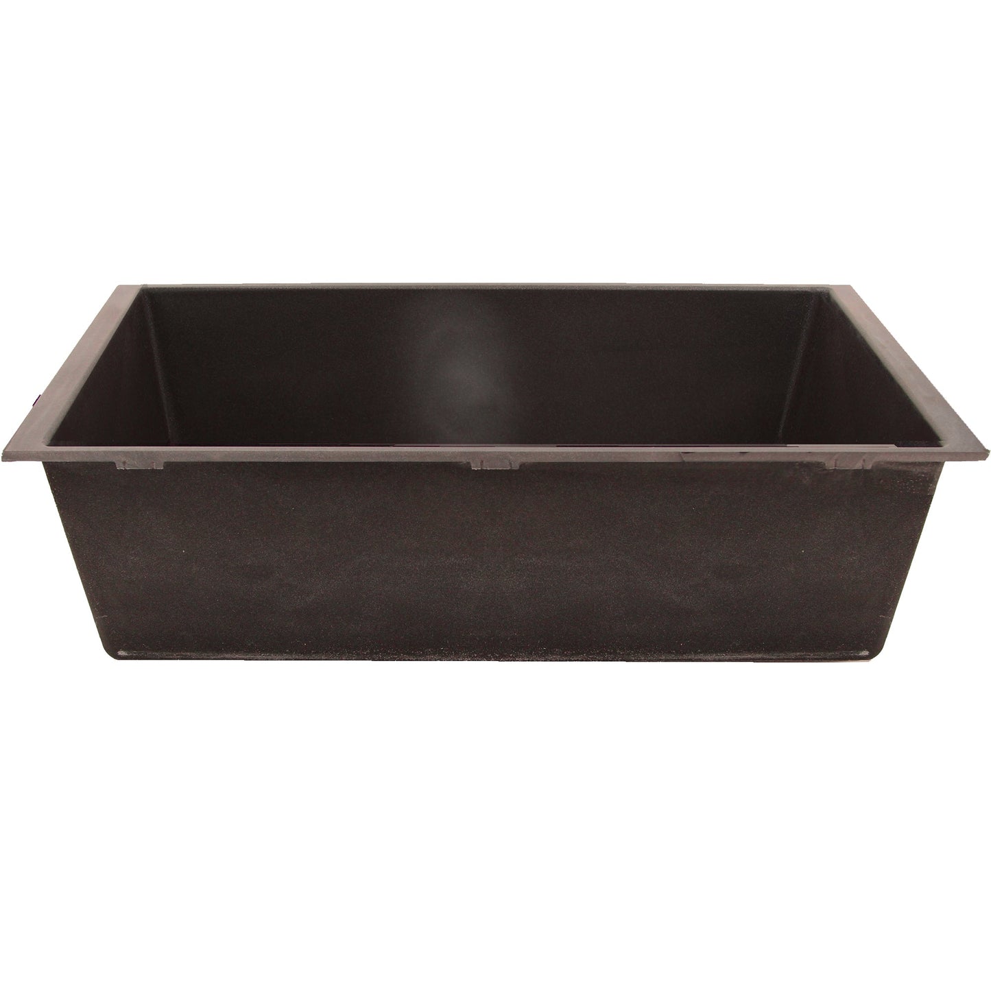 Nantucket Sinks Plymouth Collection 33" Rectangle Undermount Matte Brown Granite Composite Single Bowl Kitchen Sink