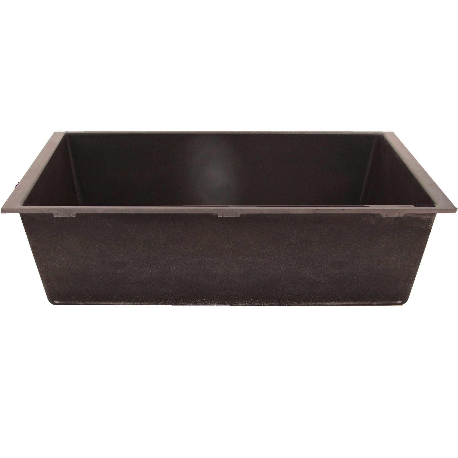 Nantucket Sinks Plymouth Collection 33" Rectangle Undermount Matte Brown Granite Composite Single Bowl Kitchen Sink
