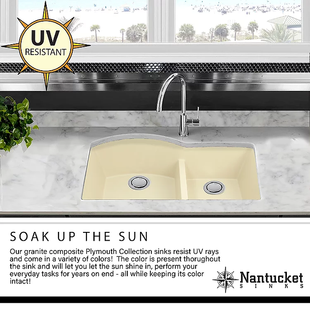 Nantucket Sinks Plymouth Collection 33" Rectangle Undermount Matte Brown With Metallic Flecks Granite Composite Single Bowl Apron Reversible Workstation Kitchen Sink With Accessory Pack