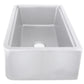 Nantucket Sinks Plymouth Collection 33" Rectangle Undermount Matte Light Grey With Metallic Flecks Granite Composite Single Bowl Apron Reversible Workstation Kitchen Sink With Accessory Pack