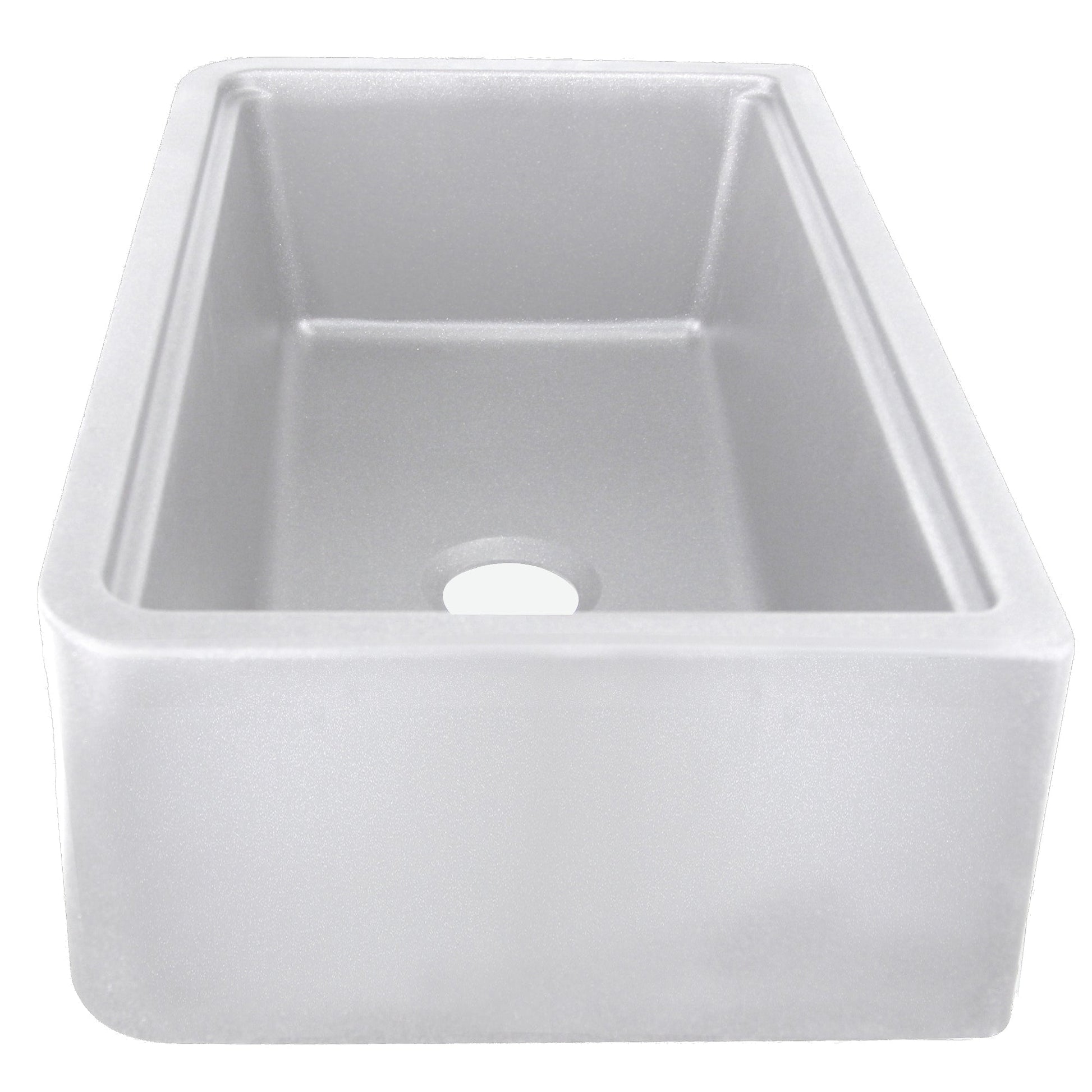 Nantucket Sinks Plymouth Collection 33" Rectangle Undermount Matte Light Grey With Metallic Flecks Granite Composite Single Bowl Apron Reversible Workstation Kitchen Sink With Accessory Pack
