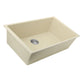 Nantucket Sinks Plymouth Collection 33" Rectangle Undermount Matte Sand Granite Composite Single Bowl Kitchen Sink