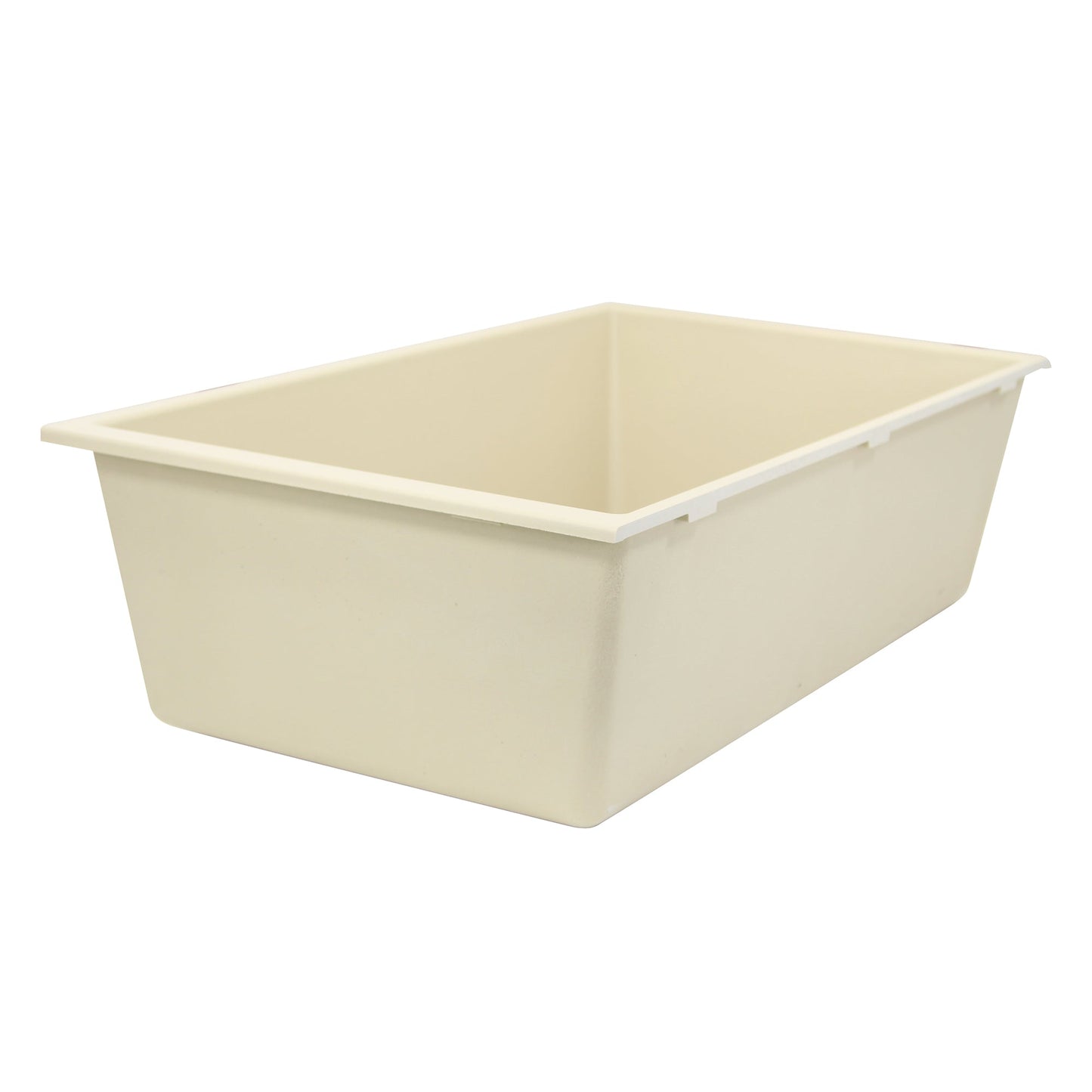 Nantucket Sinks Plymouth Collection 33" Rectangle Undermount Matte Sand Granite Composite Single Bowl Kitchen Sink