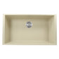 Nantucket Sinks Plymouth Collection 33" Rectangle Undermount Matte Sand Granite Composite Single Bowl Kitchen Sink
