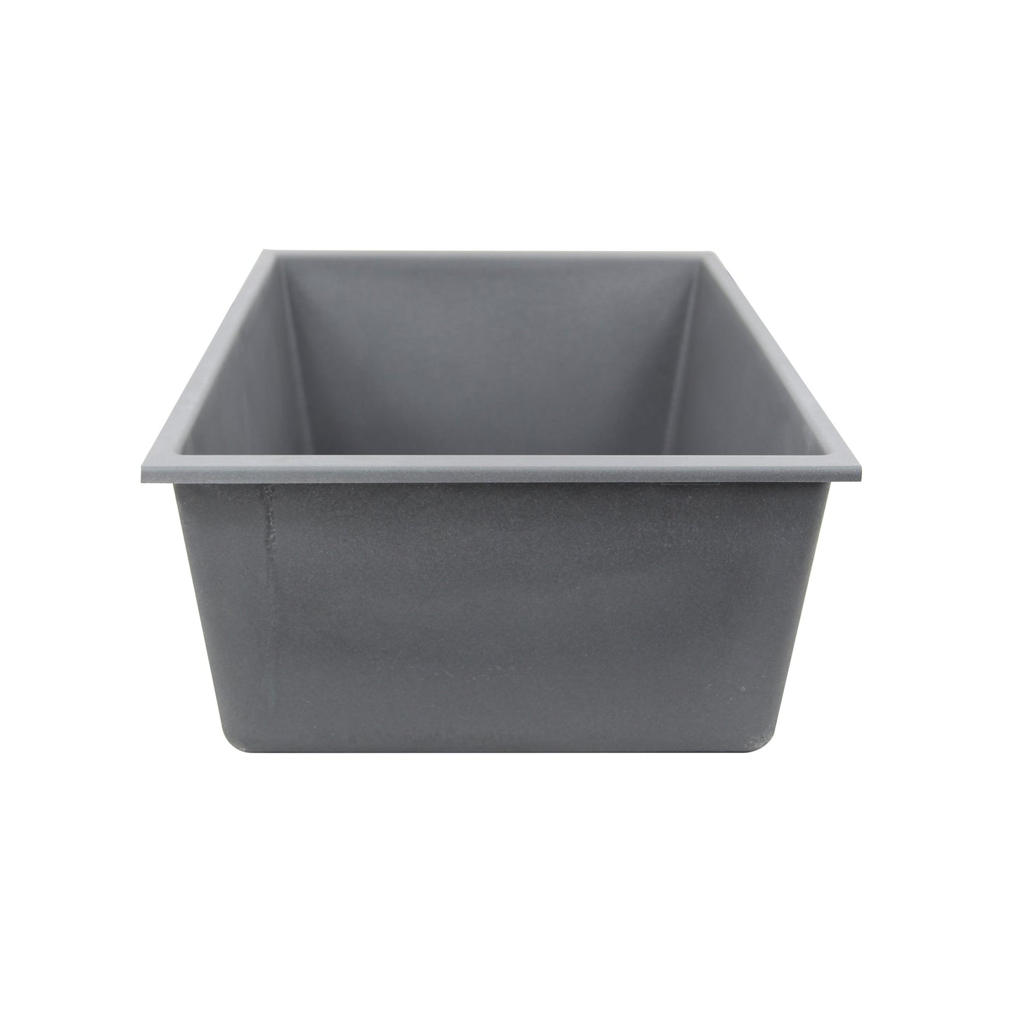 Nantucket Sinks Plymouth Collection 33" Rectangle Undermount Matte Titanium Granite Composite Single Bowl Kitchen Sink