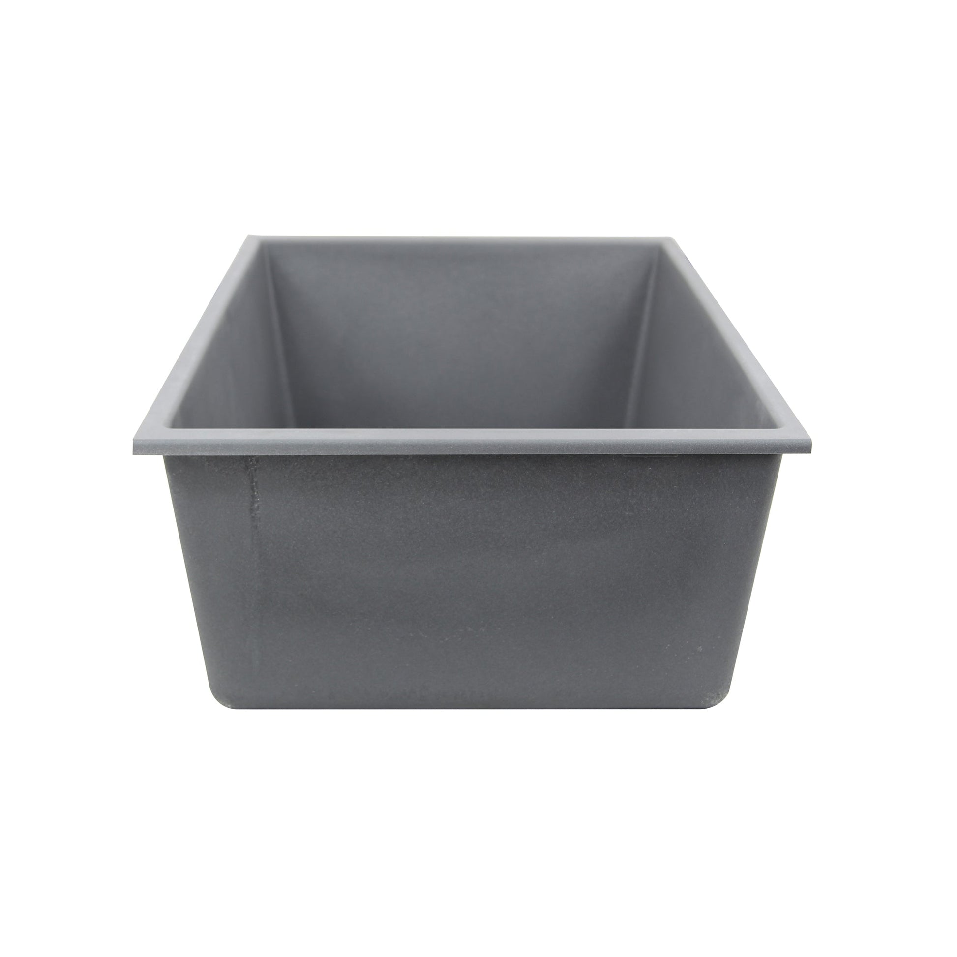 Nantucket Sinks Plymouth Collection 33" Rectangle Undermount Matte Titanium Granite Composite Single Bowl Kitchen Sink