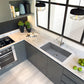 Nantucket Sinks Plymouth Collection 33" Rectangle Undermount Matte Titanium Granite Composite Single Bowl Kitchen Sink