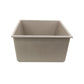 Nantucket Sinks Plymouth Collection 33" Rectangle Undermount Matte Truffle Granite Composite Single Bowl Kitchen Sink