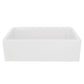 Nantucket Sinks Plymouth Collection 33" Rectangle Undermount Matte White Granite Composite Single Bowl Apron Reversible Workstation Kitchen Sink With Accessory Pack