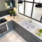 Nantucket Sinks Plymouth Collection 33" Rectangle Undermount Matte White Granite Composite Single Bowl Kitchen Sink