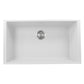 Nantucket Sinks Plymouth Collection 33" Rectangle Undermount Matte White Granite Composite Single Bowl Kitchen Sink