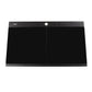 Nantucket Sinks Plymouth Collection 34" Rectangle Topmount Matte Black Granite Composite Large Double Bowl Prep Station Drop In Kitchen Sink