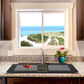 Nantucket Sinks Plymouth Collection 34" Rectangle Topmount Matte Brown Granite Composite Large Double Bowl Prep Station Drop In Kitchen Sink