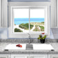 Nantucket Sinks Plymouth Collection 34" Rectangle Topmount Matte White Granite Composite Large Double Bowl Prep Station Drop In Kitchen Sink