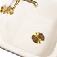 Nantucket Sinks Premium Accessories 3" Satin Brass Utility Sink Grid Drain