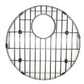 Nantucket Sinks Premium Kitchen 15" Polished Silver Stainless Steel Stainless Steel Bottom Grid BG37