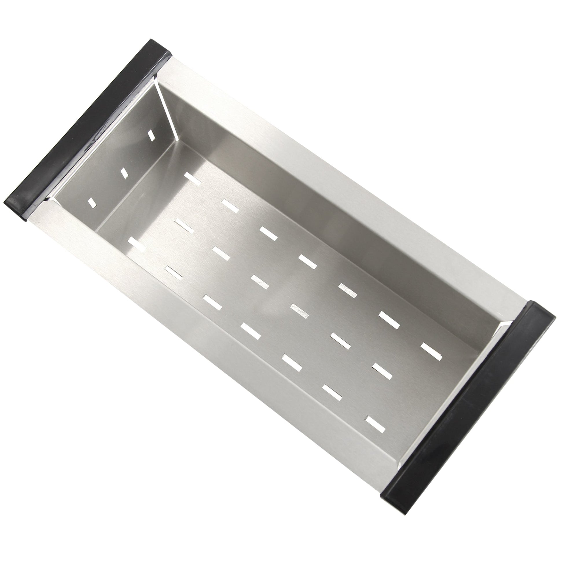 Nantucket Sinks Premium Kitchen 17" Polished Silver Stainless Steel Deluxe Colander