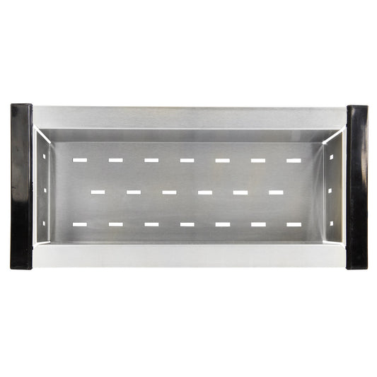 Nantucket Sinks Premium Kitchen 17" Polished Silver Stainless Steel Deluxe Colander