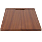 Nantucket Sinks Premium Kitchen 17" x 12" Brown Sapele Wood Prep Station Cutting Board