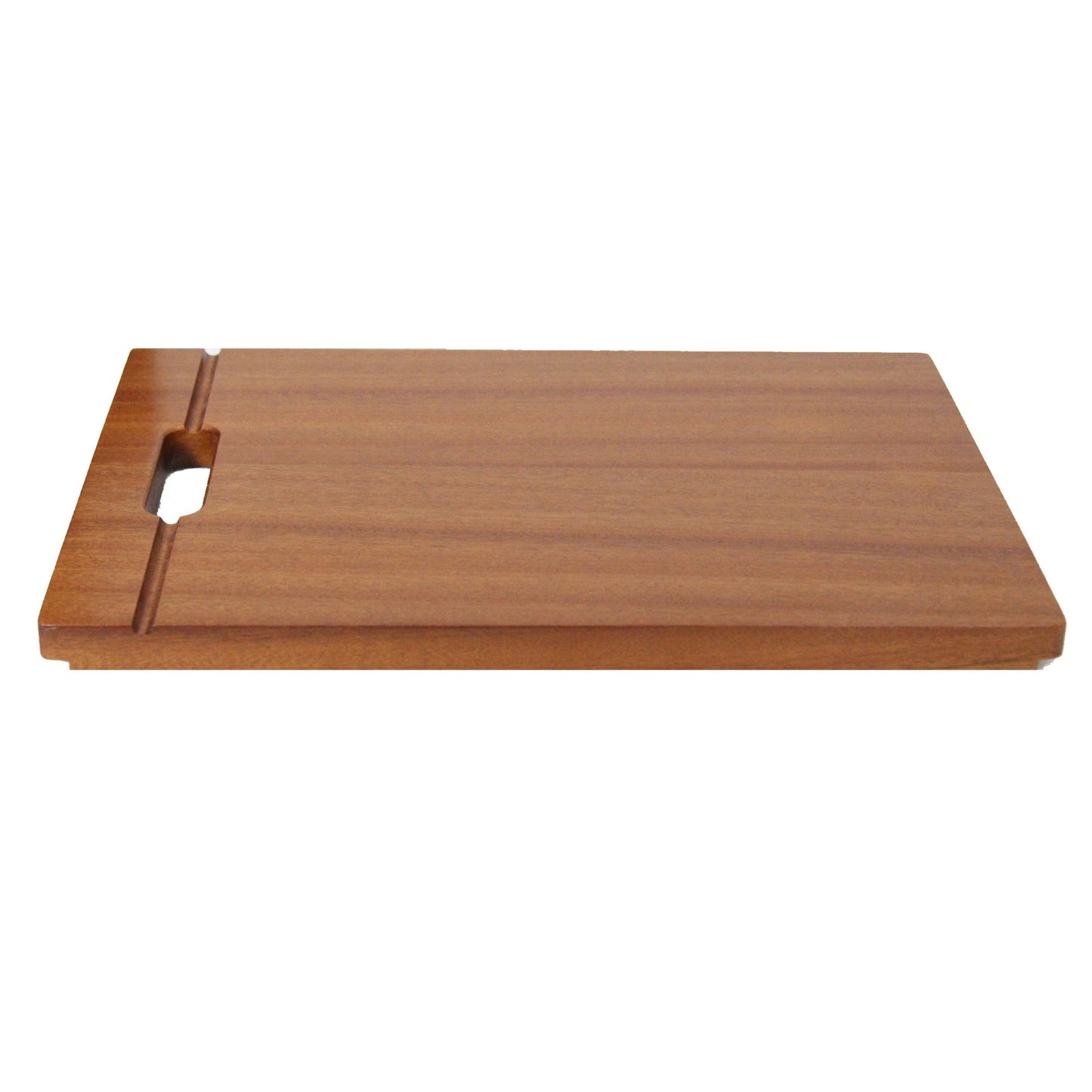 Nantucket Sinks Premium Kitchen 17" x 12" Brown Sapele Wood Prep Station Cutting Board