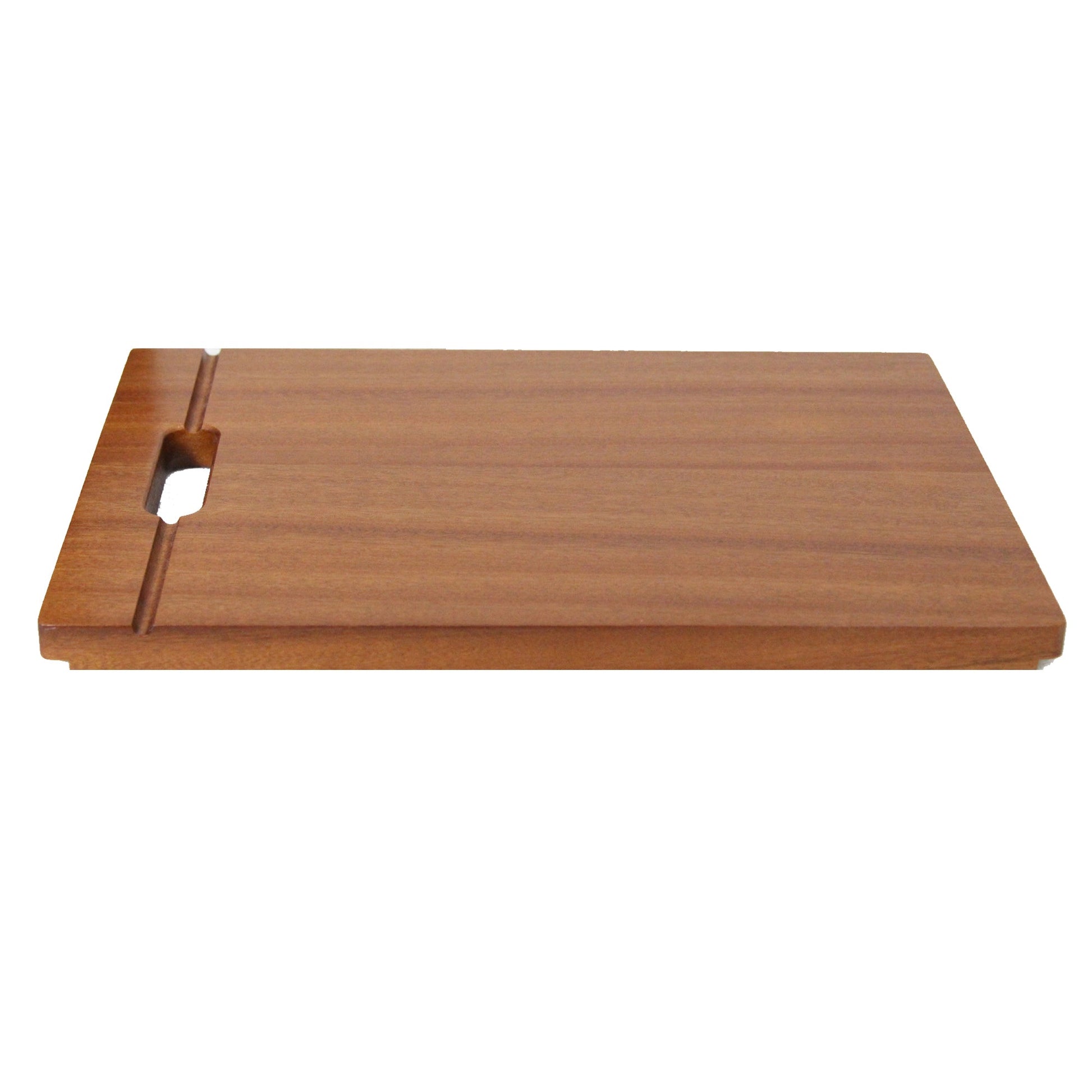 Nantucket Sinks Premium Kitchen 17" x 12" Brown Sapele Wood Prep Station Cutting Board