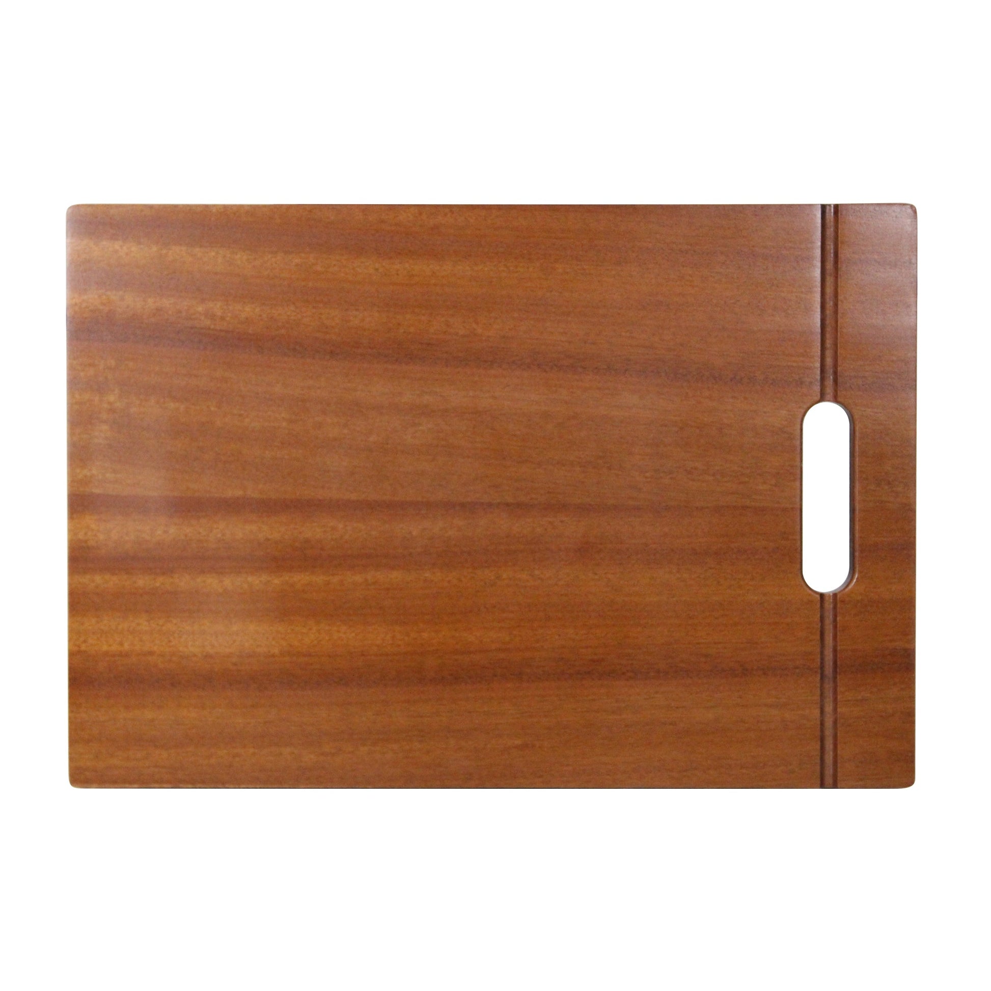 Nantucket Sinks Premium Kitchen 17" x 12" Brown Sapele Wood Prep Station Cutting Board