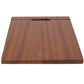 Nantucket Sinks Premium Kitchen 18" x 12" Brown Sapele Wood Prep Station Cutting Board