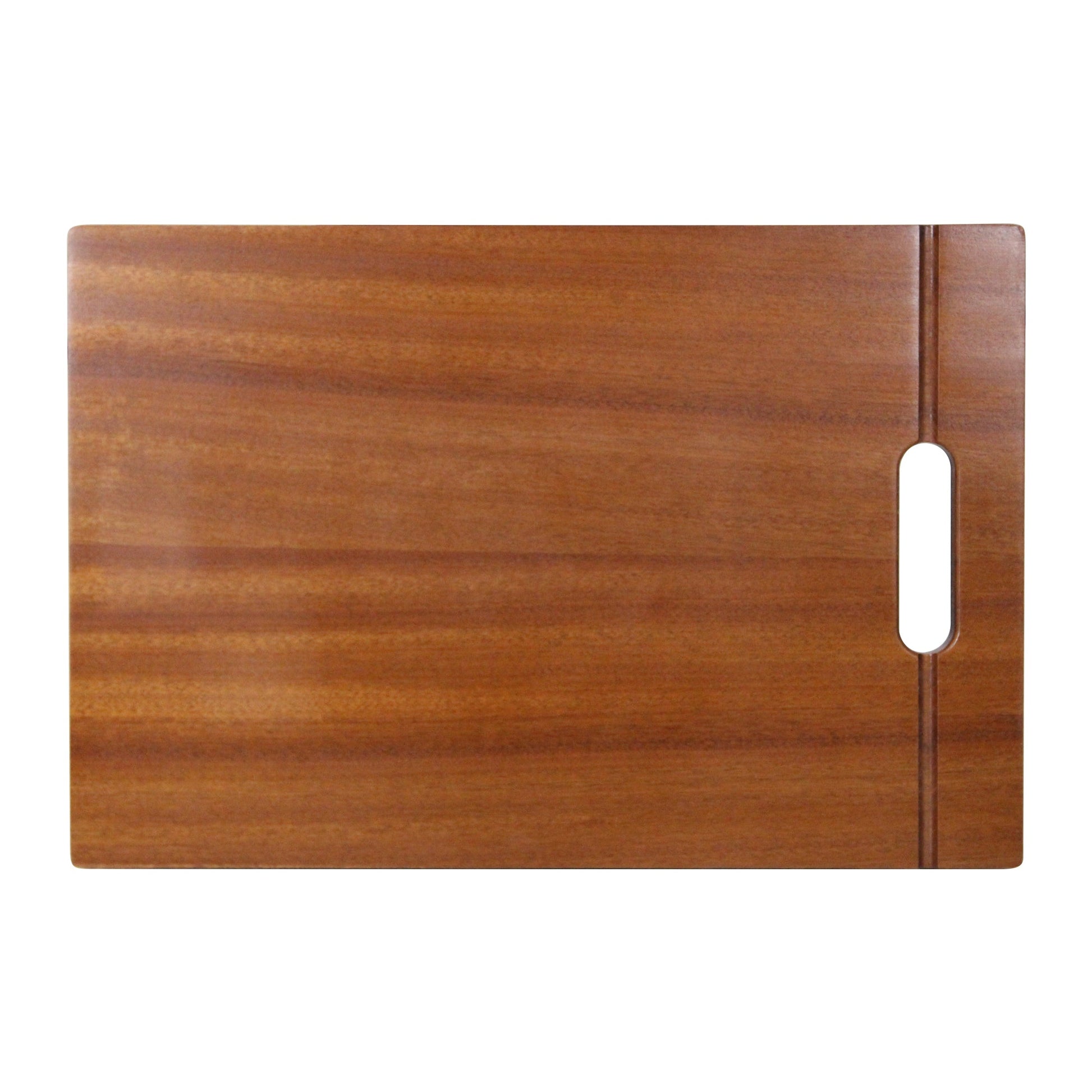 Nantucket Sinks Premium Kitchen 18" x 12" Brown Sapele Wood Prep Station Cutting Board