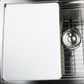 Nantucket Sinks Premium Kitchen 18" x 12" White Plastic Prep Station Cutting Board