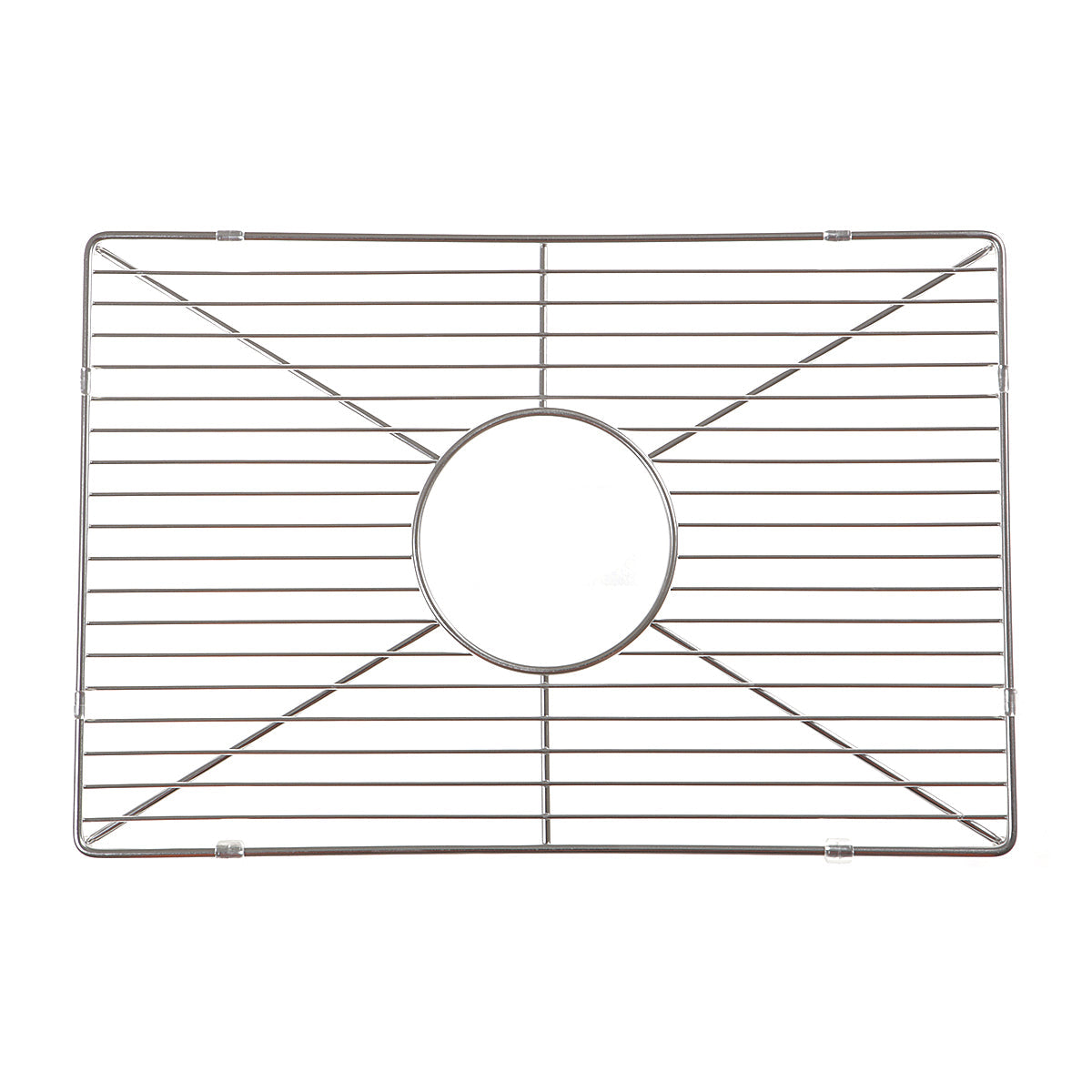 Nantucket Sinks Premium Kitchen 20" Polished Silver Stainless Steel Stainless Steel Bottom Grid BG-HC24