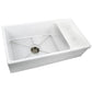 Nantucket Sinks Premium Kitchen 21" Polished Silver Stainless Steel Stainless Steel Bottom Grid BG-FCFS36-DB