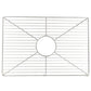 Nantucket Sinks Premium Kitchen 21" Polished Silver Stainless Steel Stainless Steel Bottom Grid BG-FCFS36-DB