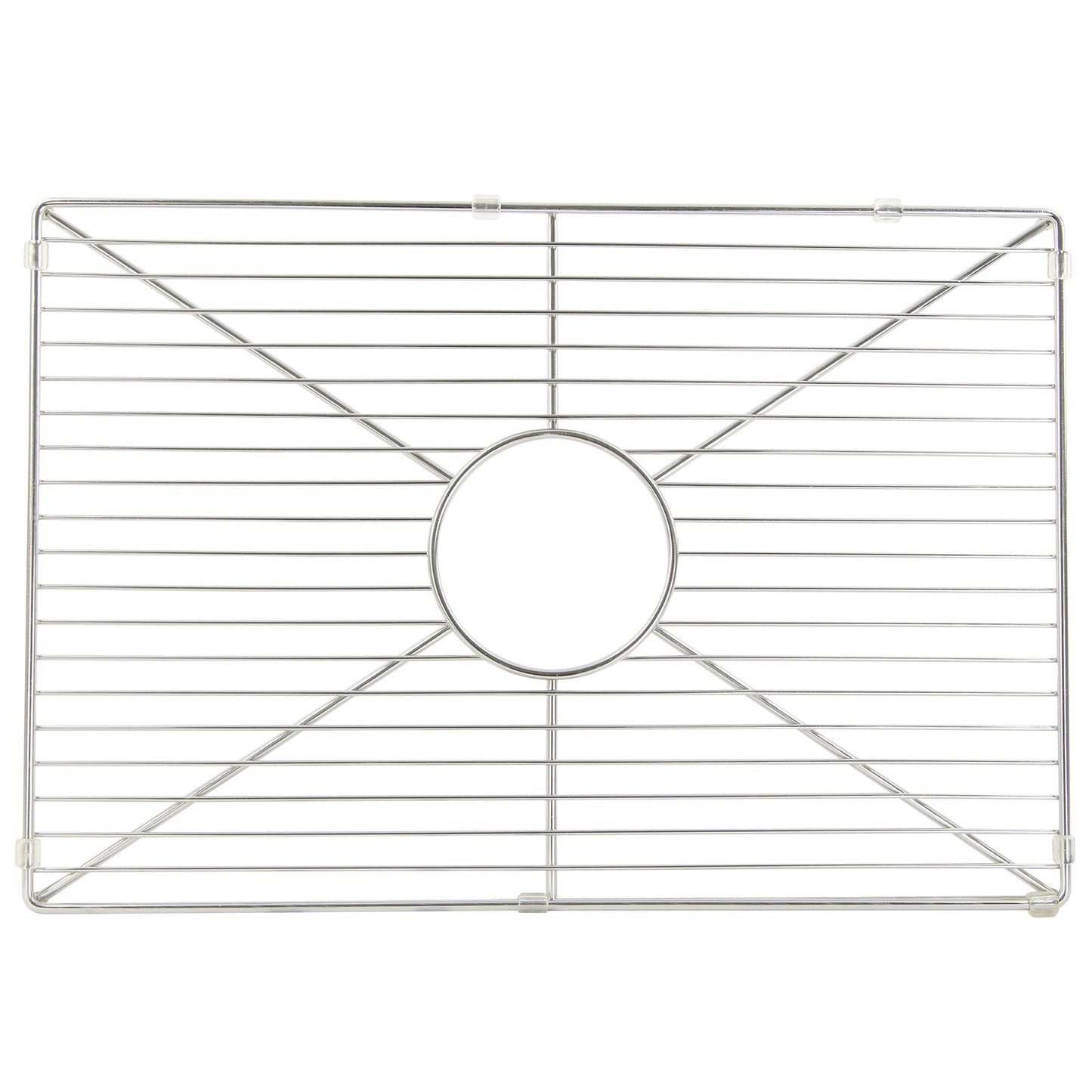 Nantucket Sinks Premium Kitchen 21" Polished Silver Stainless Steel Stainless Steel Bottom Grid BG-FCFS36-DB