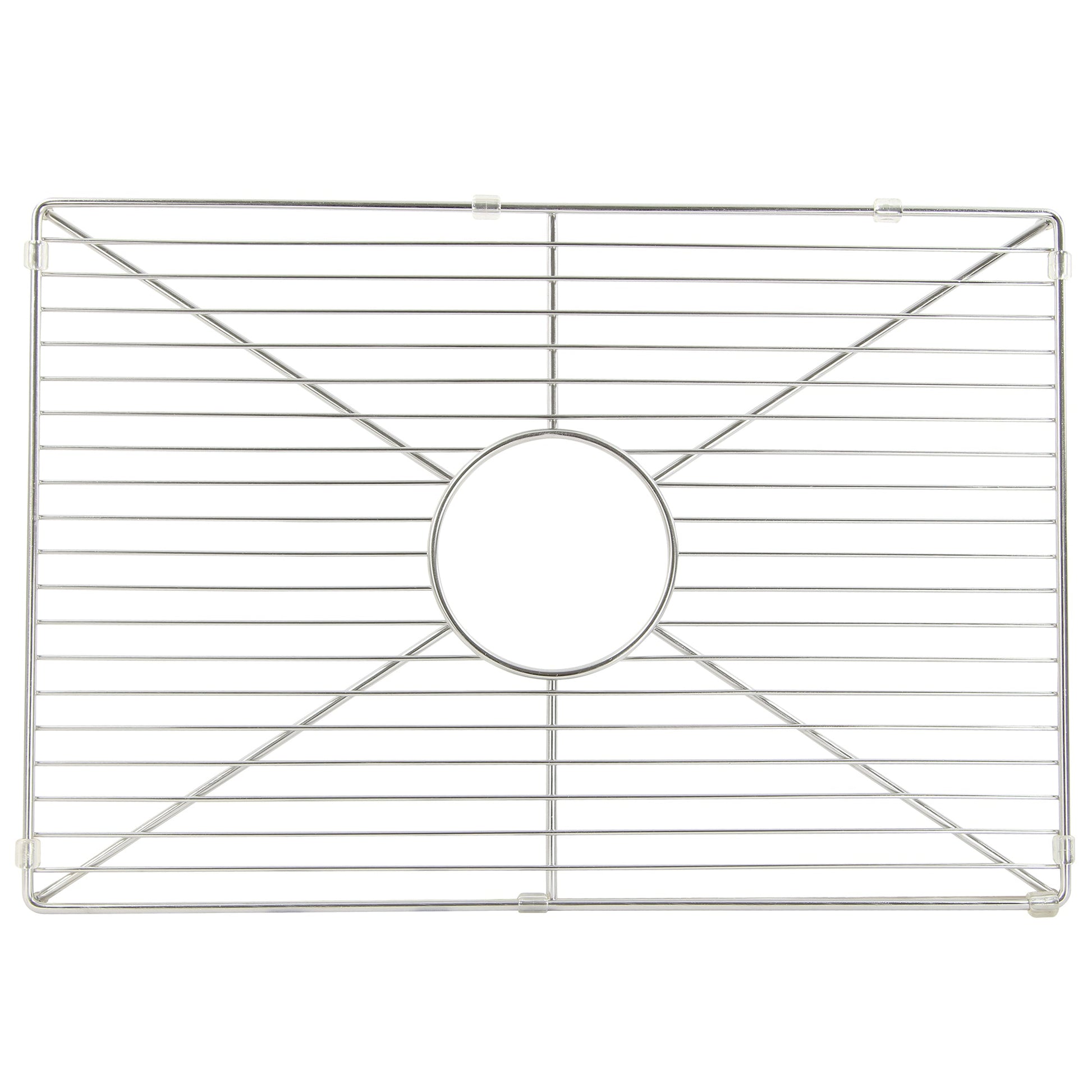 Nantucket Sinks Premium Kitchen 21" Polished Silver Stainless Steel Stainless Steel Bottom Grid BG-FCFS36-DB
