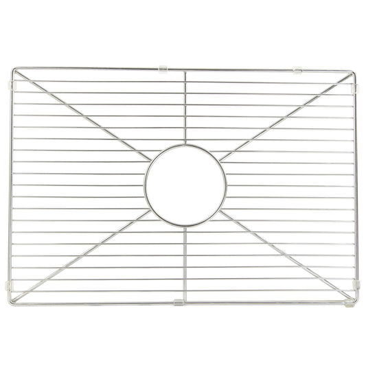Nantucket Sinks Premium Kitchen 21" Polished Silver Stainless Steel Stainless Steel Bottom Grid BG-FCFS36-DB